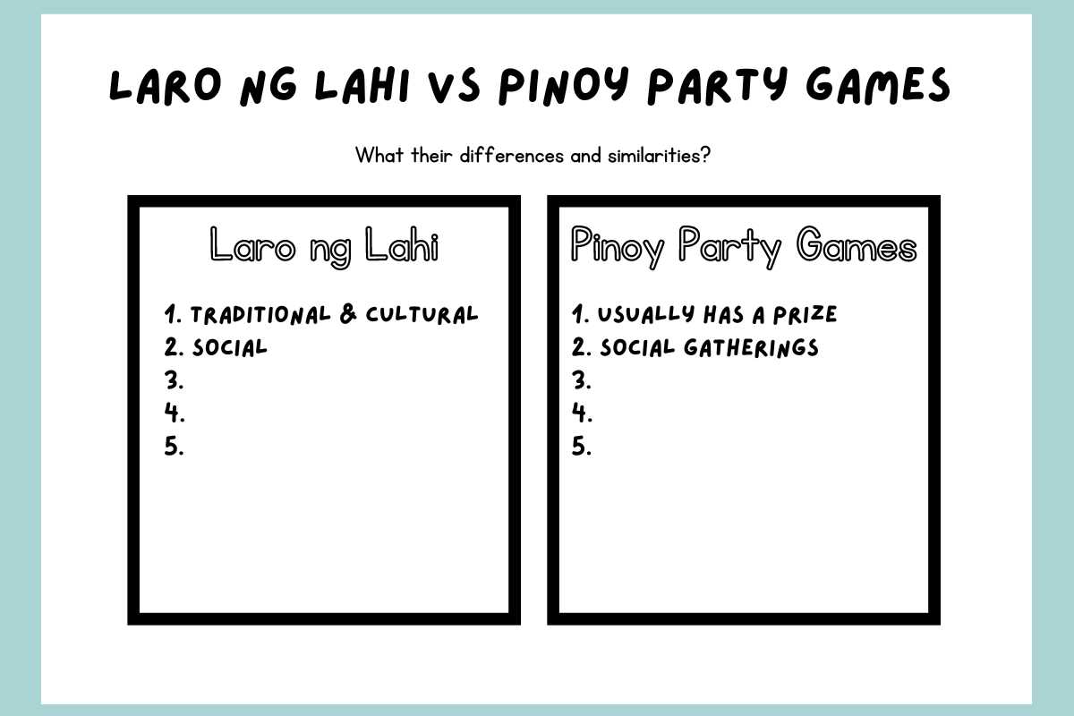 Laro ng Lahi vs Pinoy Party Games